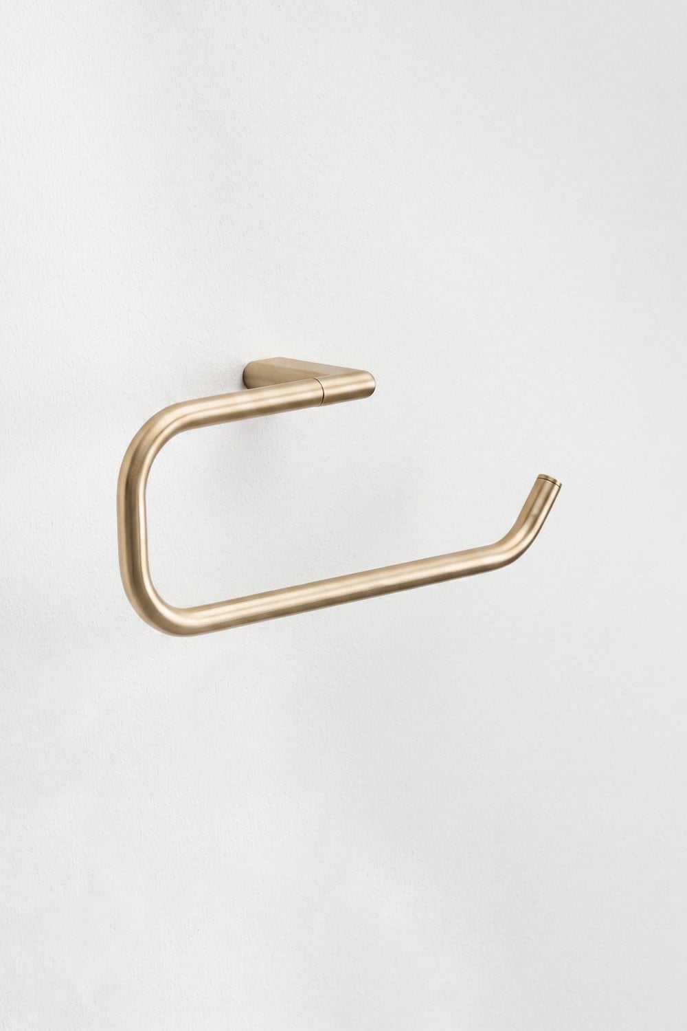 Portasciugamani da parete con barra da 30 cm per bagno in acciaio inox oro spazzolato Rovent, immagine della galleria 3