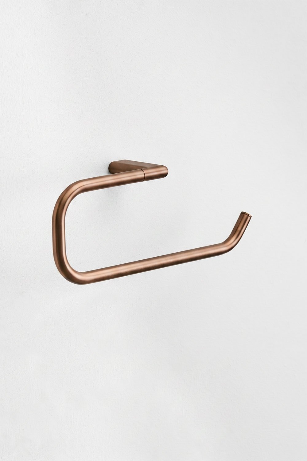 Portasciugamani da parete con barra da 30 cm per bagno in acciaio inox oro rosa spazzolato Rovent, immagine della galleria 3