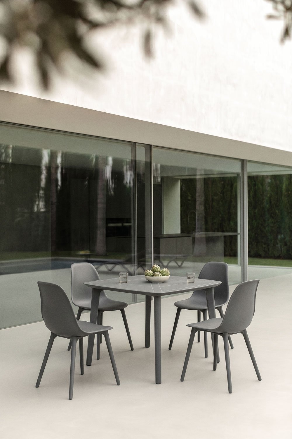 Tavolo da giardino quadrato 85x85 cm in polipropilene Scand, immagine della galleria 1