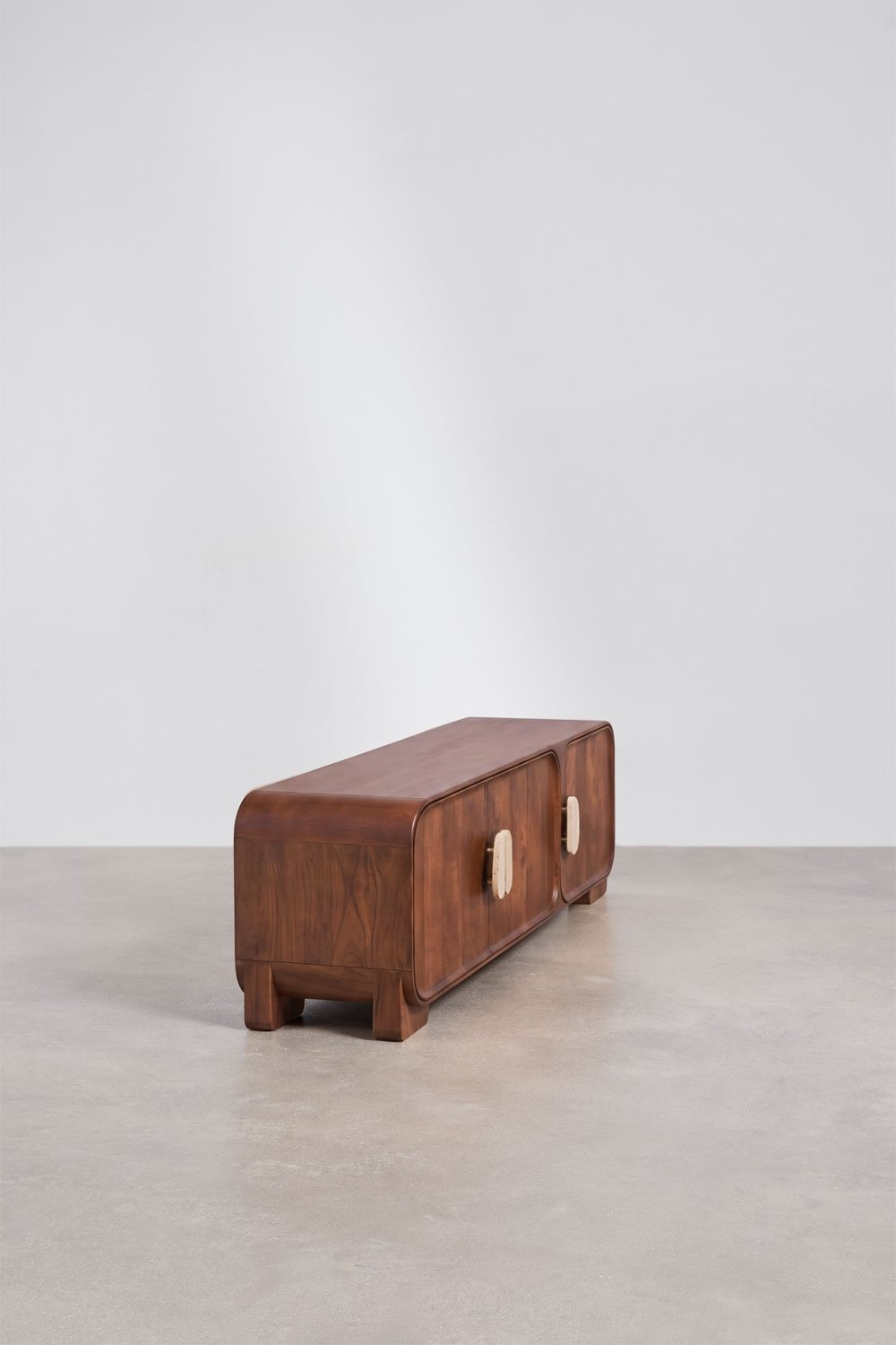 Mobile TV in legno di mango e pietra naturale Kivalina, immagine della galleria 4