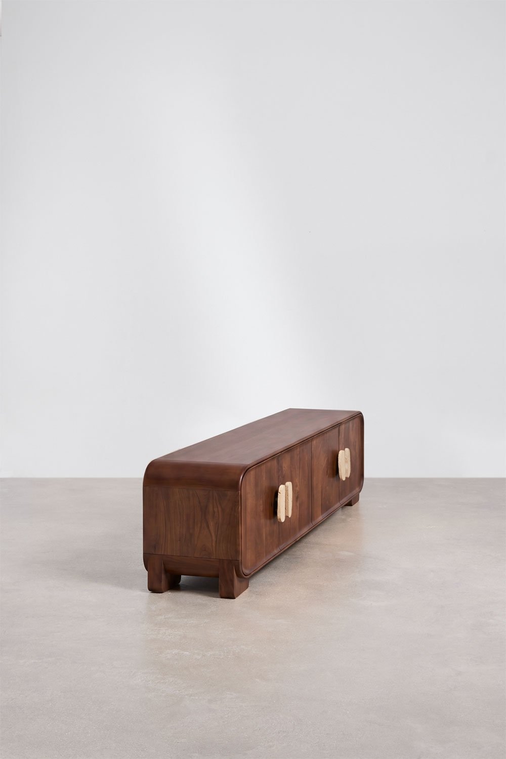 Mobile TV in legno di mango e pietra naturale Kivalina, immagine della galleria 4