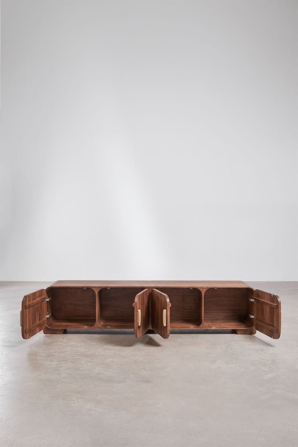 Mobile TV in legno di mango e pietra naturale Kivalina, immagine della galleria 5