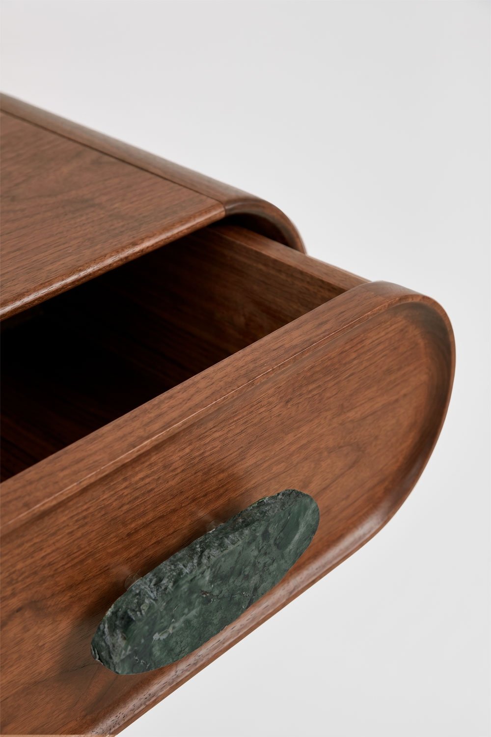 Consolle da ingresso da parete 100x40 cm in legno di mango e pietra naturale Kivalina, immagine della galleria 5