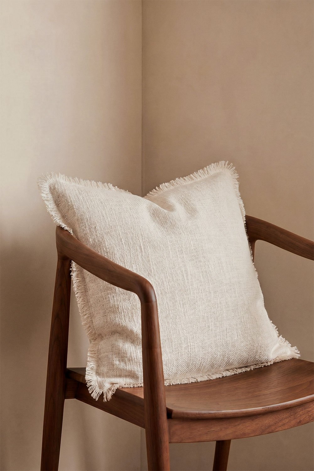 Cuscino quadrato 45x45 cm in cotone Soncey, immagine della galleria 1