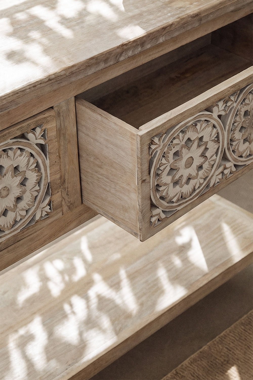 Consolle ingresso 120x40 cm in legno di mango Ardel, immagine della galleria 2