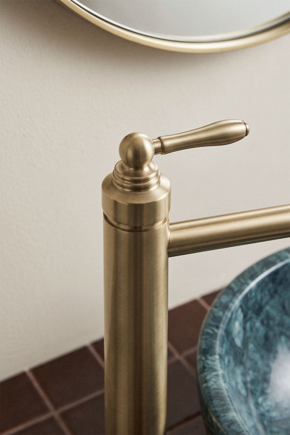 Set di rubinetto per lavabo in ottone Alejandra e valvola di scarico per lavabo tipo Click-Clack Orveta, immagine della galleria 2