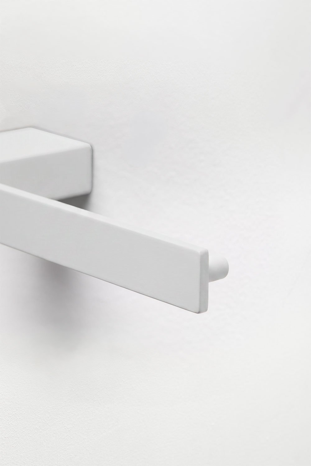 Portarotolo da bagno in acciaio inox bianco Olvam, immagine della galleria 6