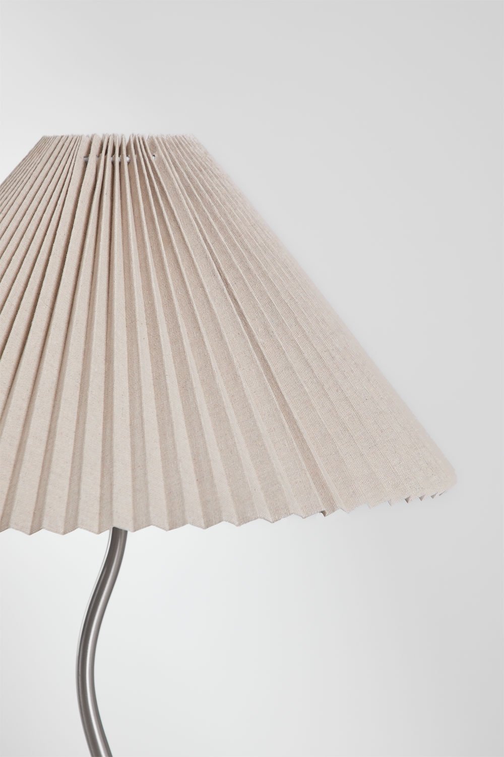 Lampada da terra in ferro e lino Siliema, immagine della galleria 5