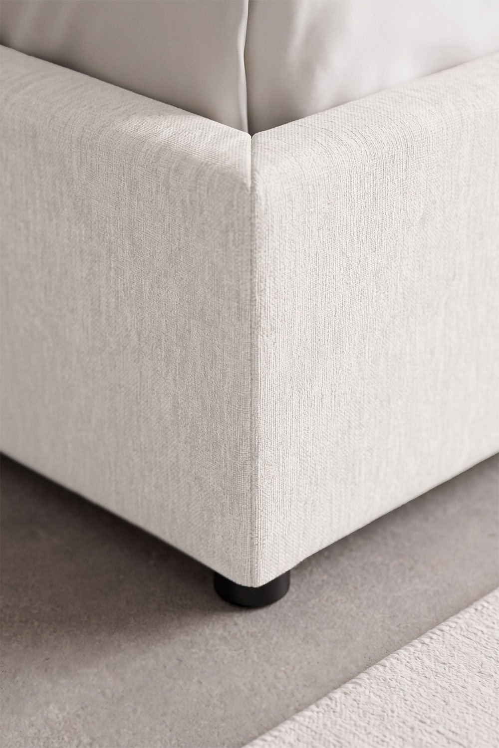 Letto con contenitore imbottito Abiel, immagine della galleria 2