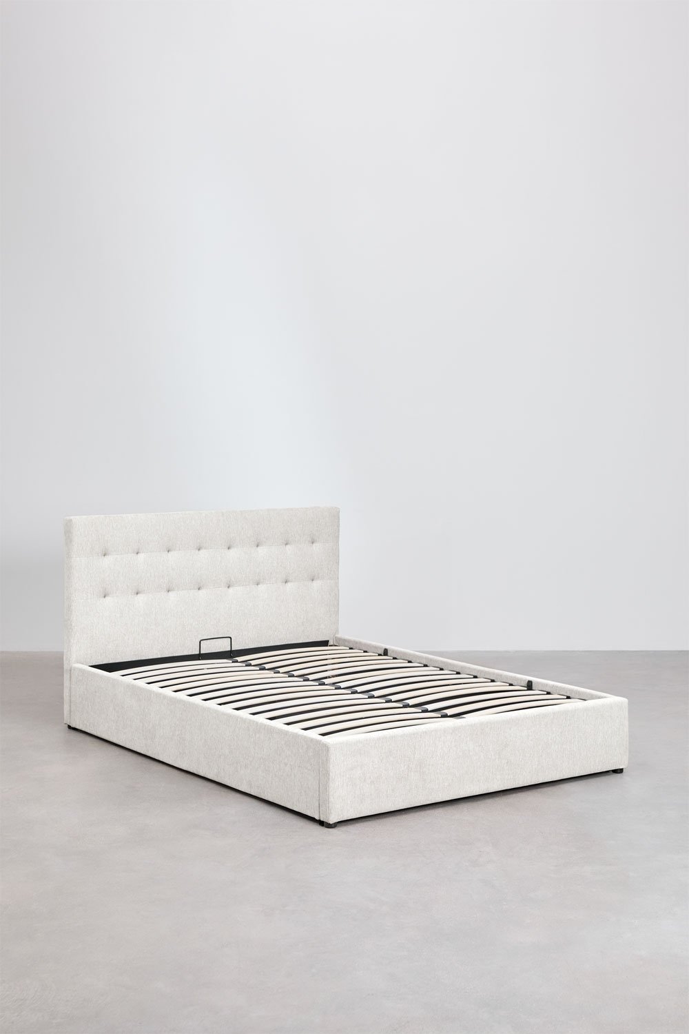 Letto con contenitore imbottito Abiel, immagine della galleria 3