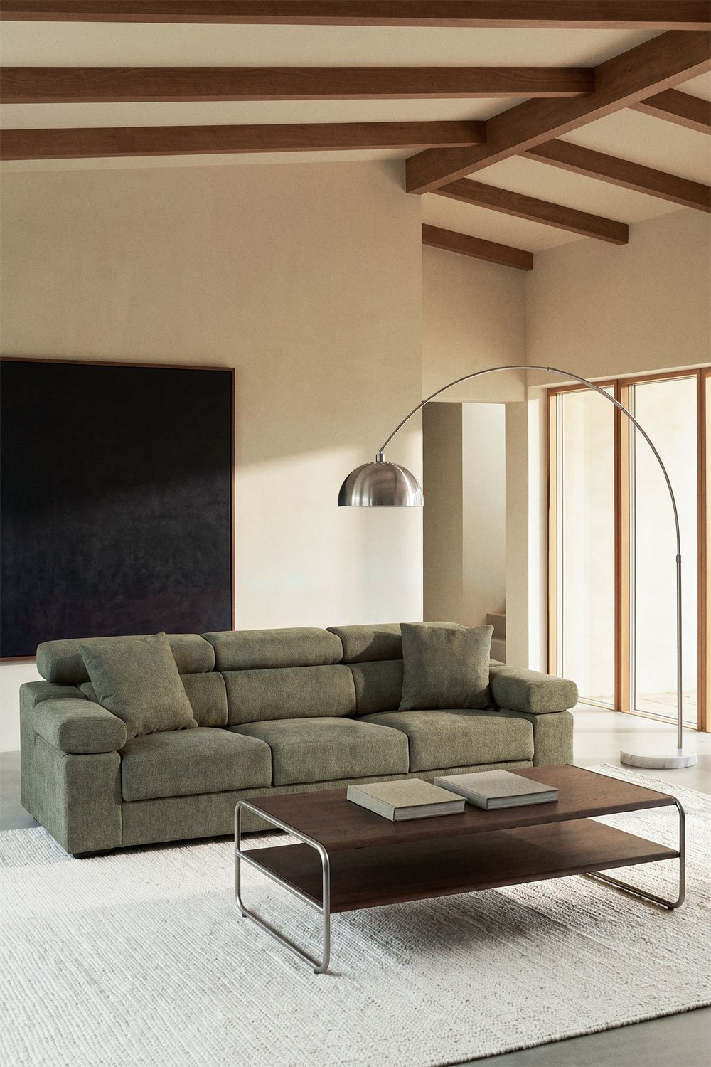 Divano 3 posti rivestito Aramis, immagine della galleria 2
