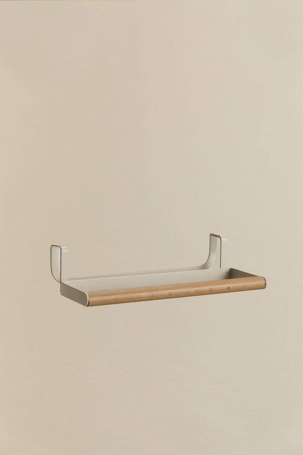 Supporto per strofinacci da cucina in ferro e legno di caucciù Celine, immagine della galleria 3