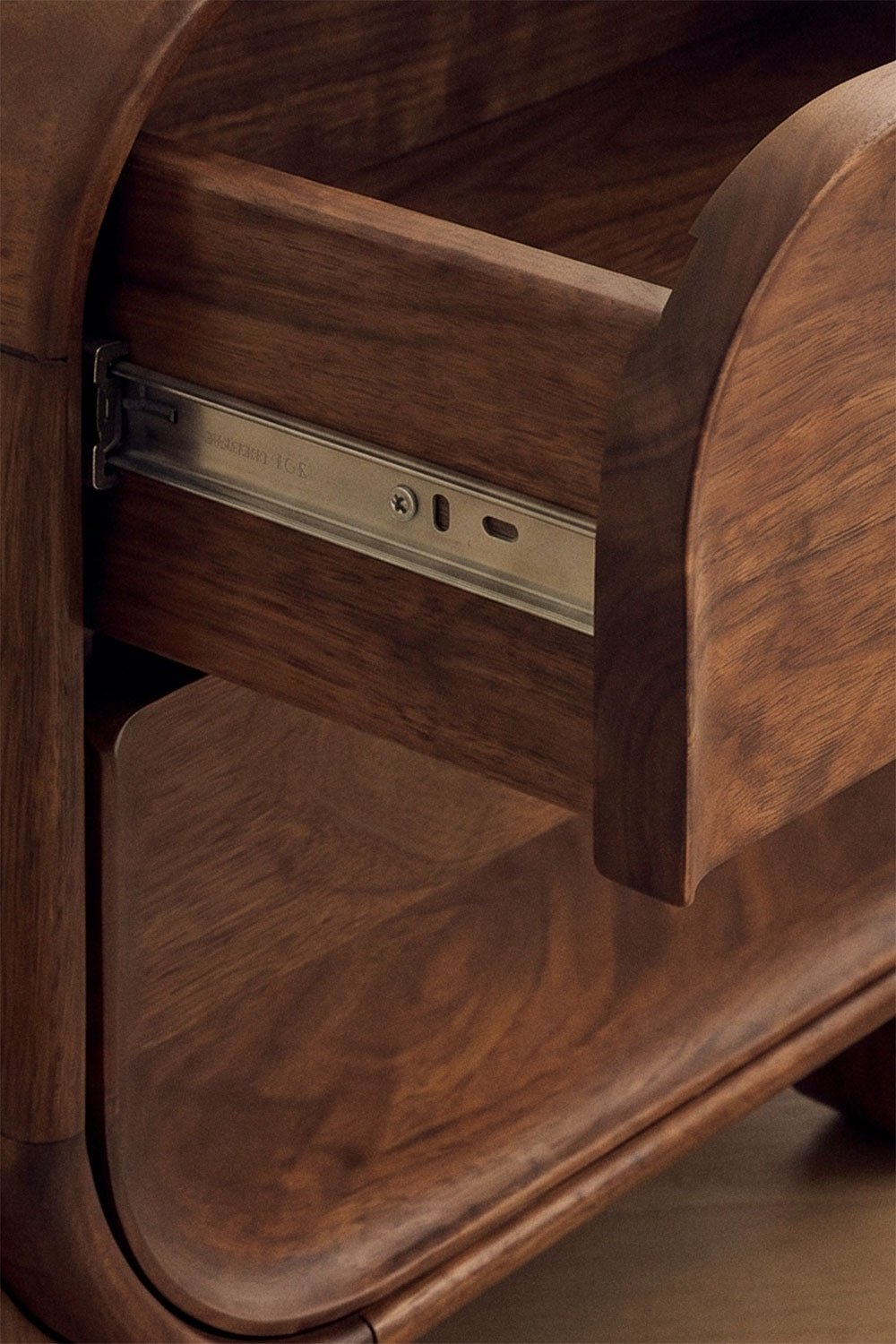 Comodino 50x35 cm in legno di mango e pietra naturale Kivalina, immagine della galleria 2