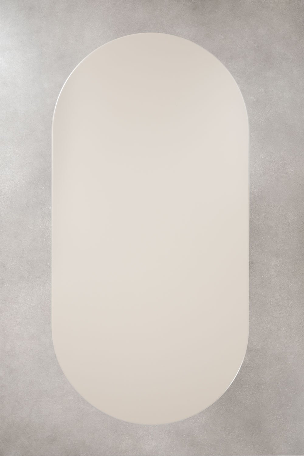 Oval dining table 220x110 cm in tempered glass and MDF Asgri, immagine della galleria 8