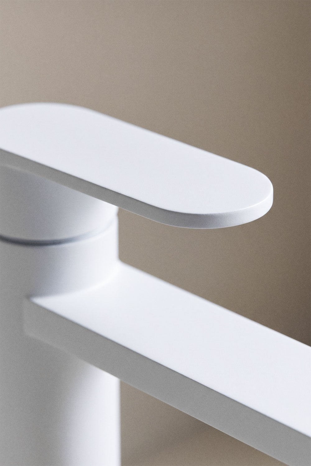 Set rubinetto per lavabo in ottone Alameda e valvola di scarico per lavabo Click-Clack in acciaio inox e ottone Orveta., immagine della galleria 2