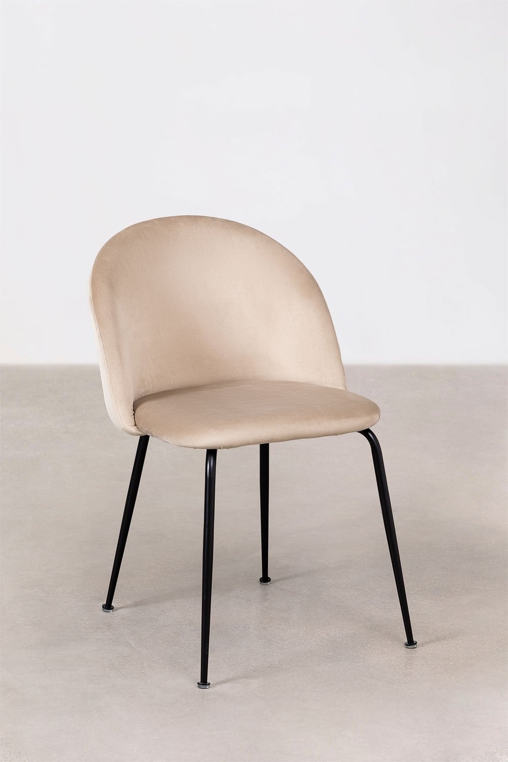 Sedia da pranzo imbottita e in acciaio Kana Design, immagine della galleria 3
