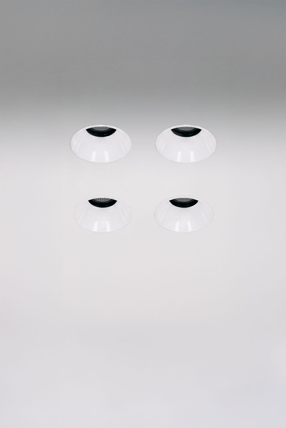 Pack da 4 downlight LED da incasso senza cornice trimless rotondi Ø3,6 cm per esterni in alluminio Orelva, imagen de galeria 1