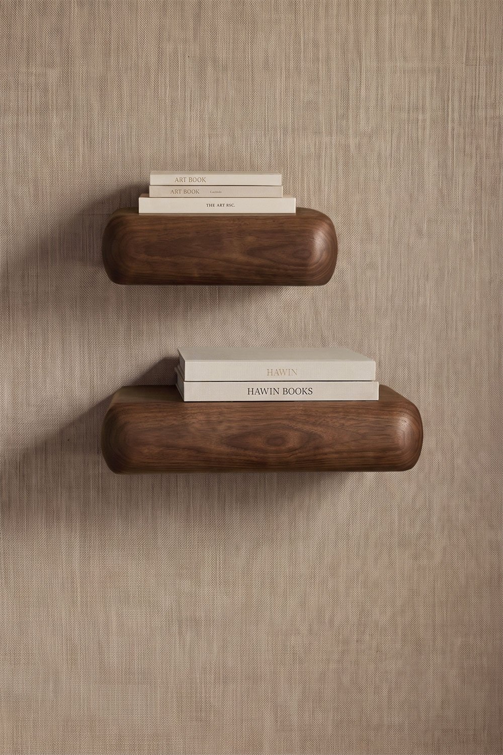 Set di 2 mensole da parete in legno Carmen, immagine della galleria 1