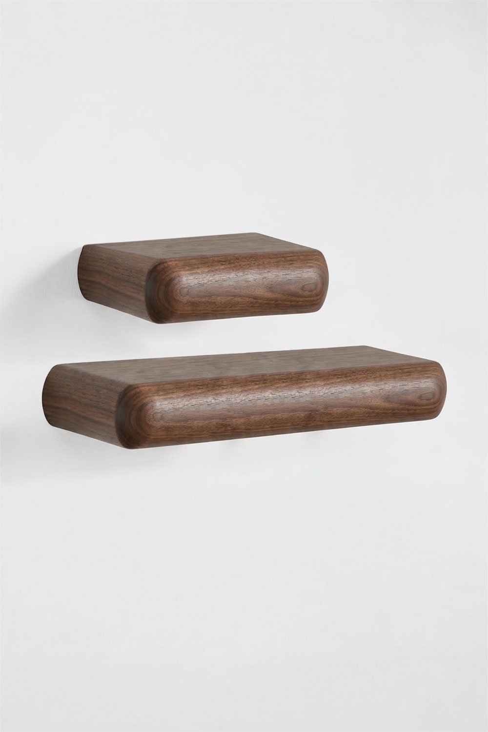 Set di 2 mensole da parete in legno Carmen, immagine della galleria 3