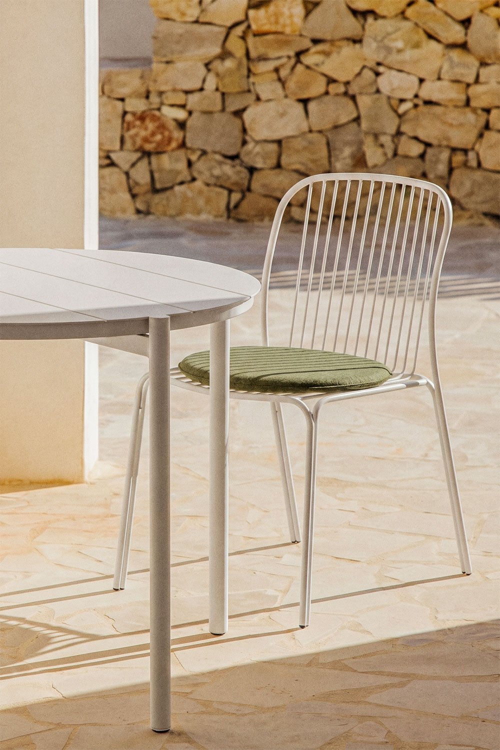 Sedia da giardino in acciaio Anerina, immagine della galleria 1