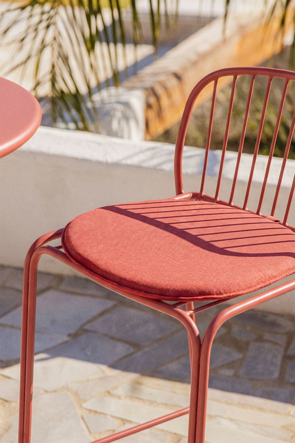 Set di 4 sgabelli alti da giardino in acciaio Anerina, immagine della galleria 2