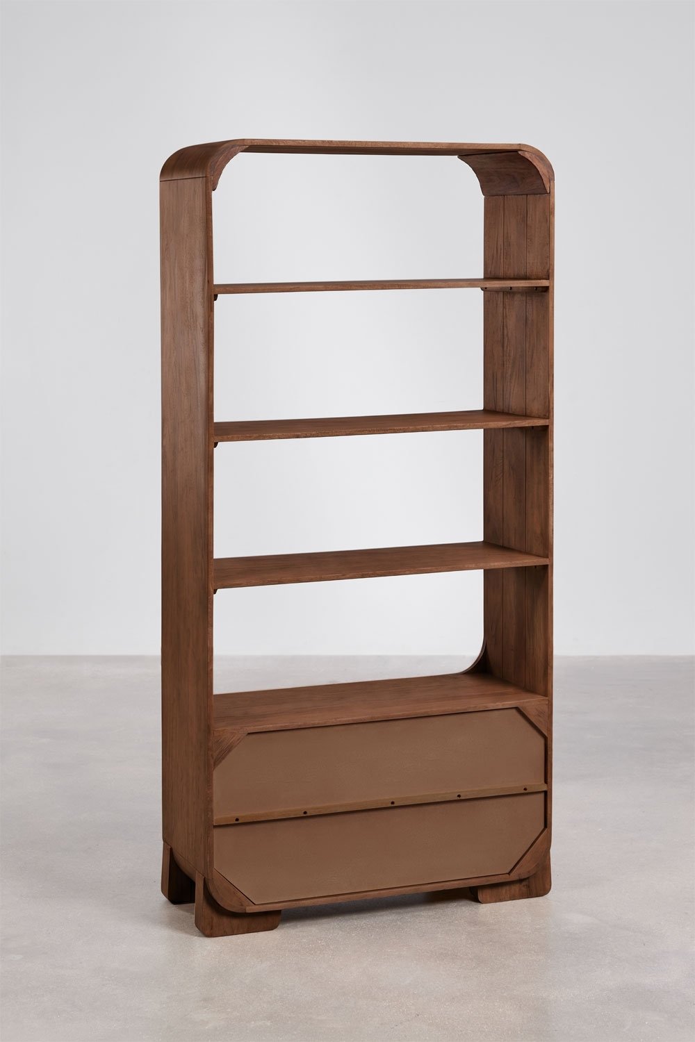 Scaffale 190 cm in legno di mango e pietra naturale Kivalina, immagine della galleria 6