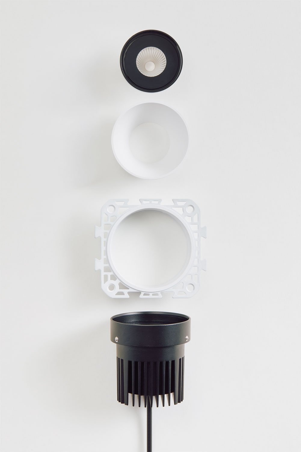 Pack da 2 downlight LED da incasso senza cornice trimless rotondi Ø6,8 cm in alluminio Orelva, imagen de galeria 8