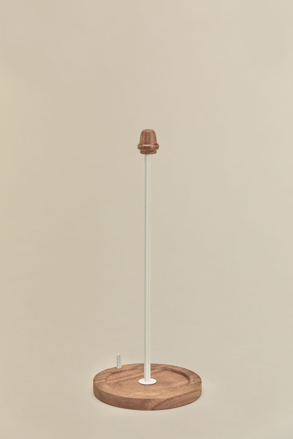 Portarotoli da cucina in legno di acacia e ferro Andoni, immagine della galleria 3