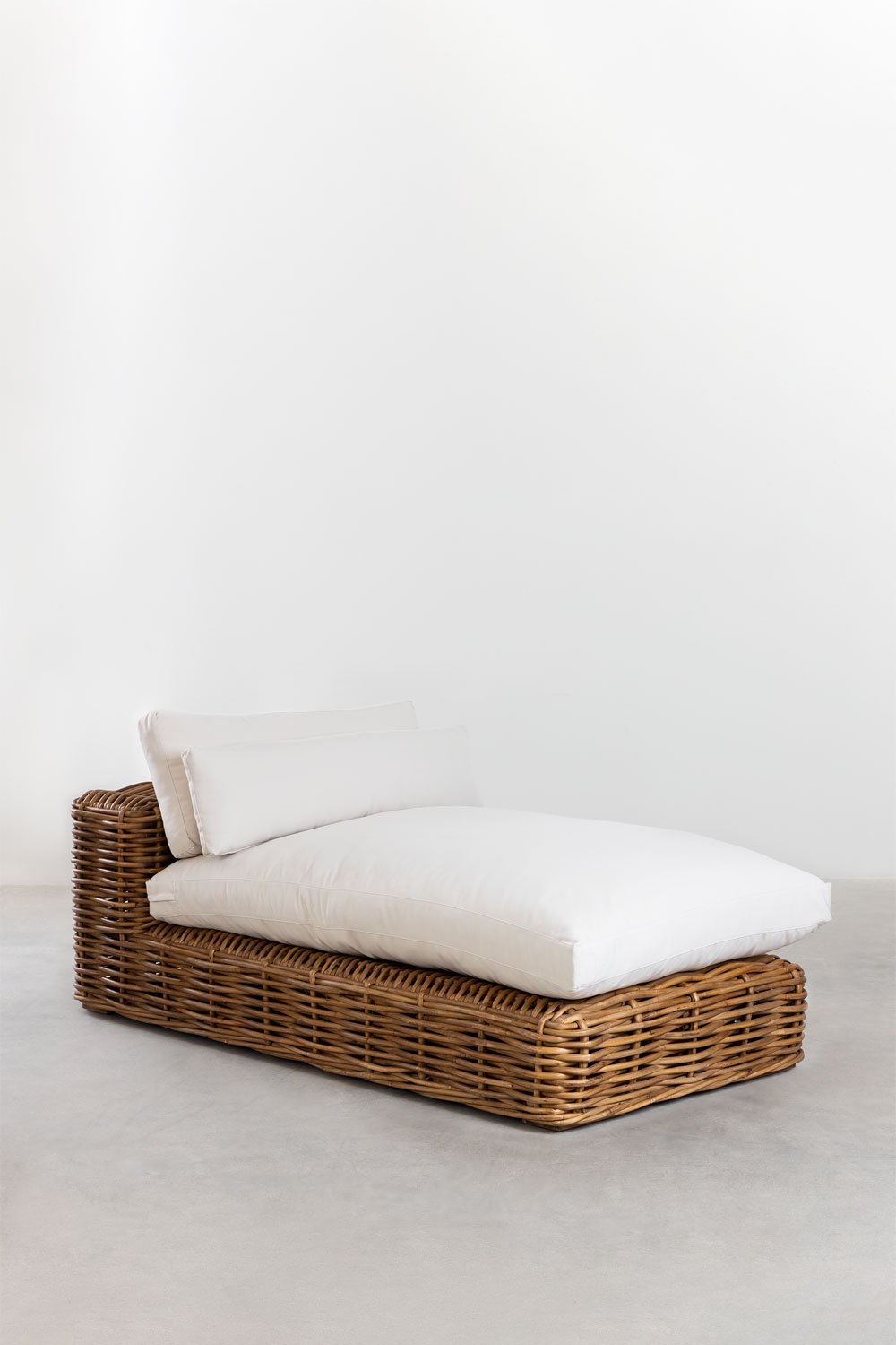Modulo chaise longue per divano modulare da giardino in rattan Milu Style, immagine della galleria 4