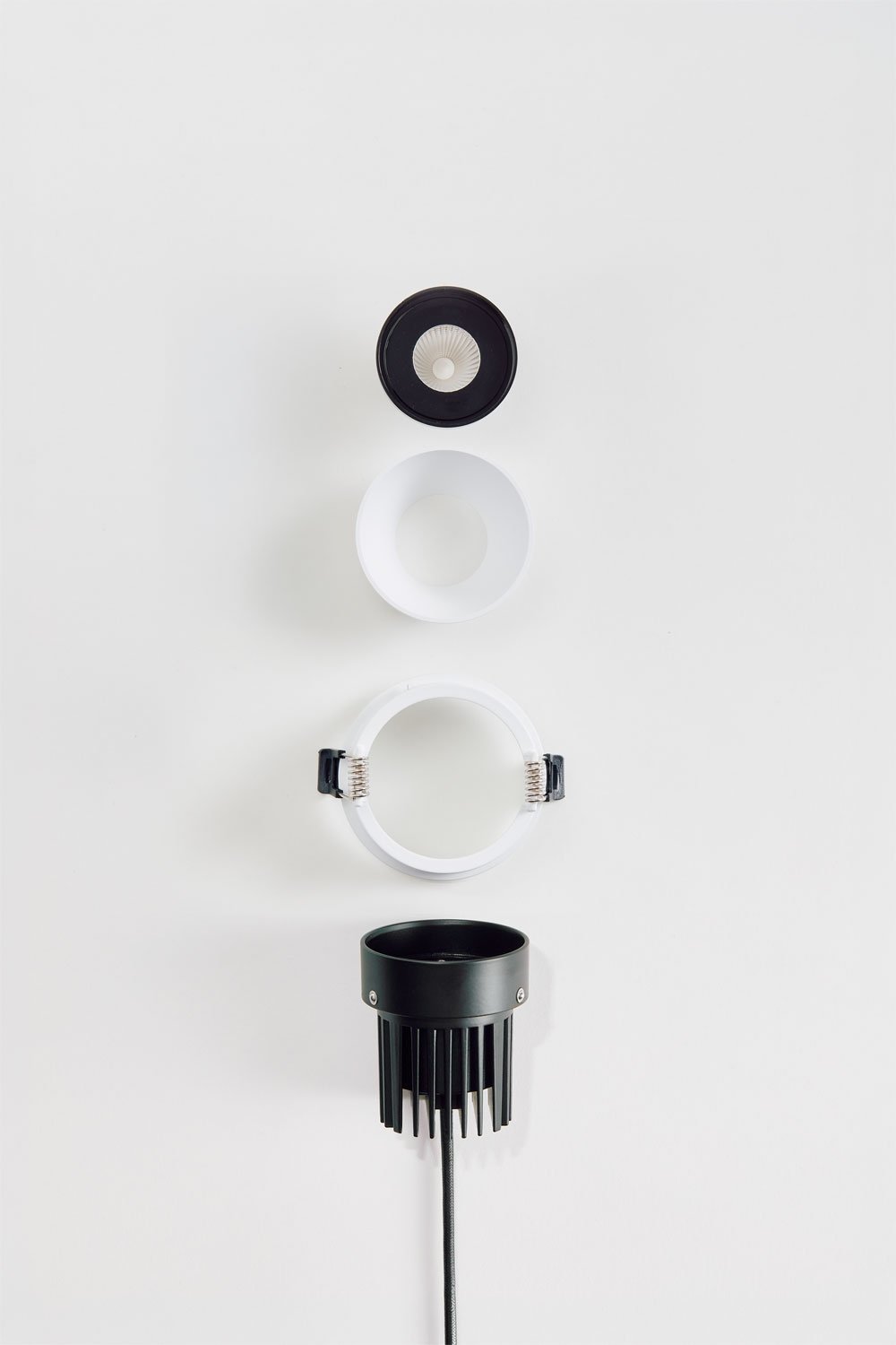 Downlight LED da incasso con cornice rotonda Ø7 cm in alluminio Orelva, imagen de galeria 6