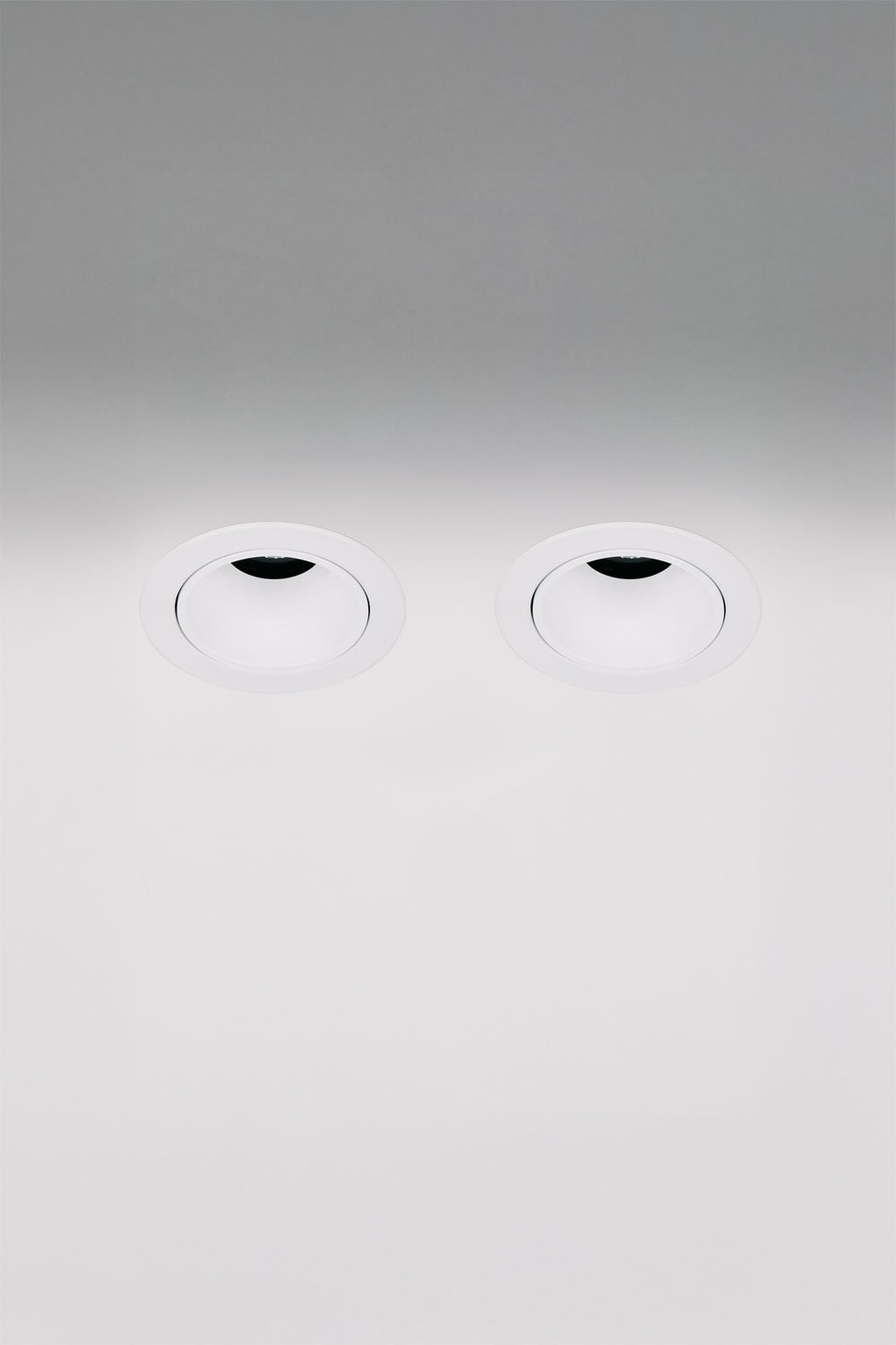 Pack da 2 downlight LED da incasso con cornici rotonde Ø5 cm per esterni in alluminio Orelva, imagen de galeria 1