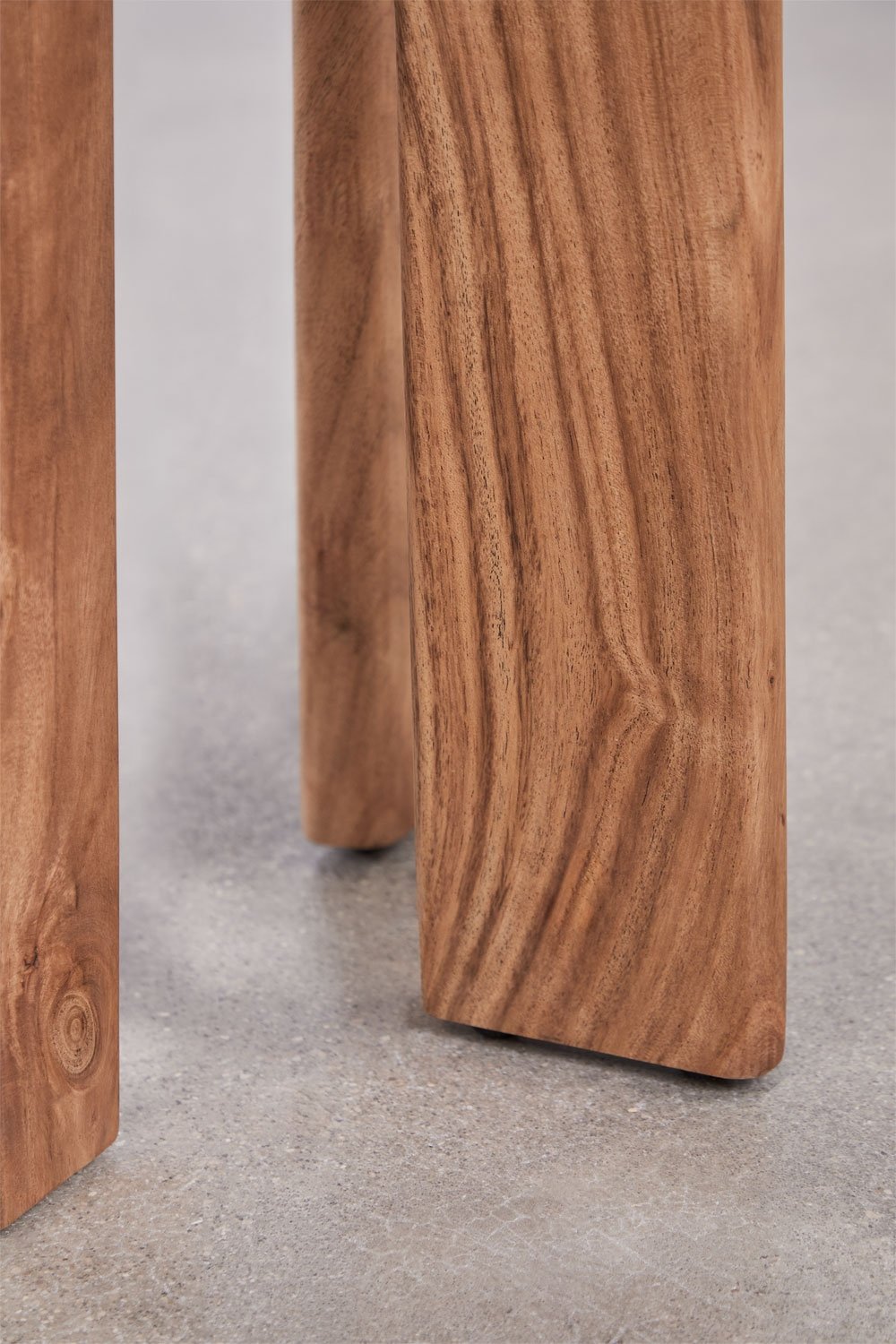 Comodino Ø40 cm in piastrelle e legno di acacia Aitana, immagine della galleria 5