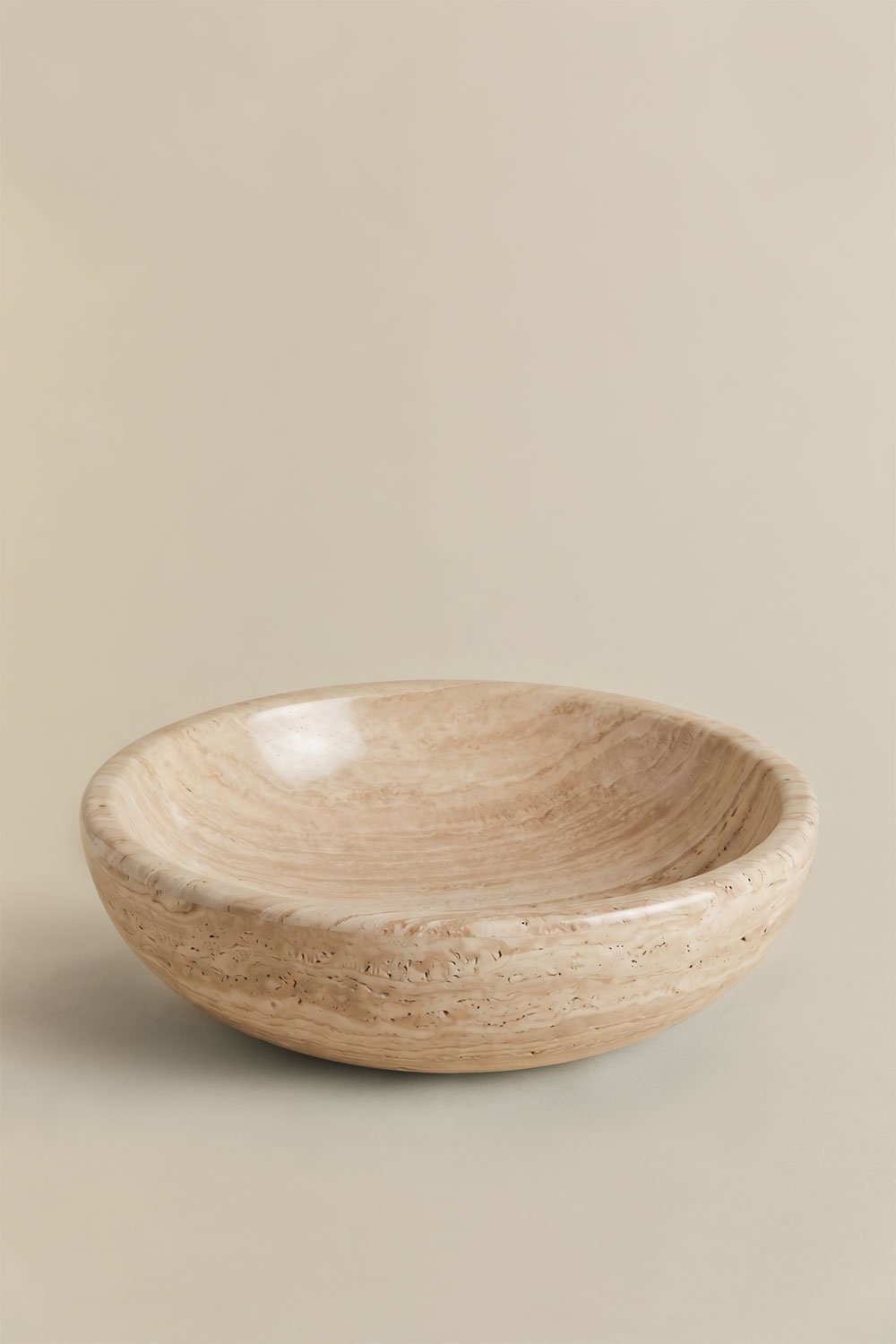 Set di mobili da bagno doppio sospeso 130x45 cm in legno di mango e pietra naturale Kivalina, immagine della galleria 11