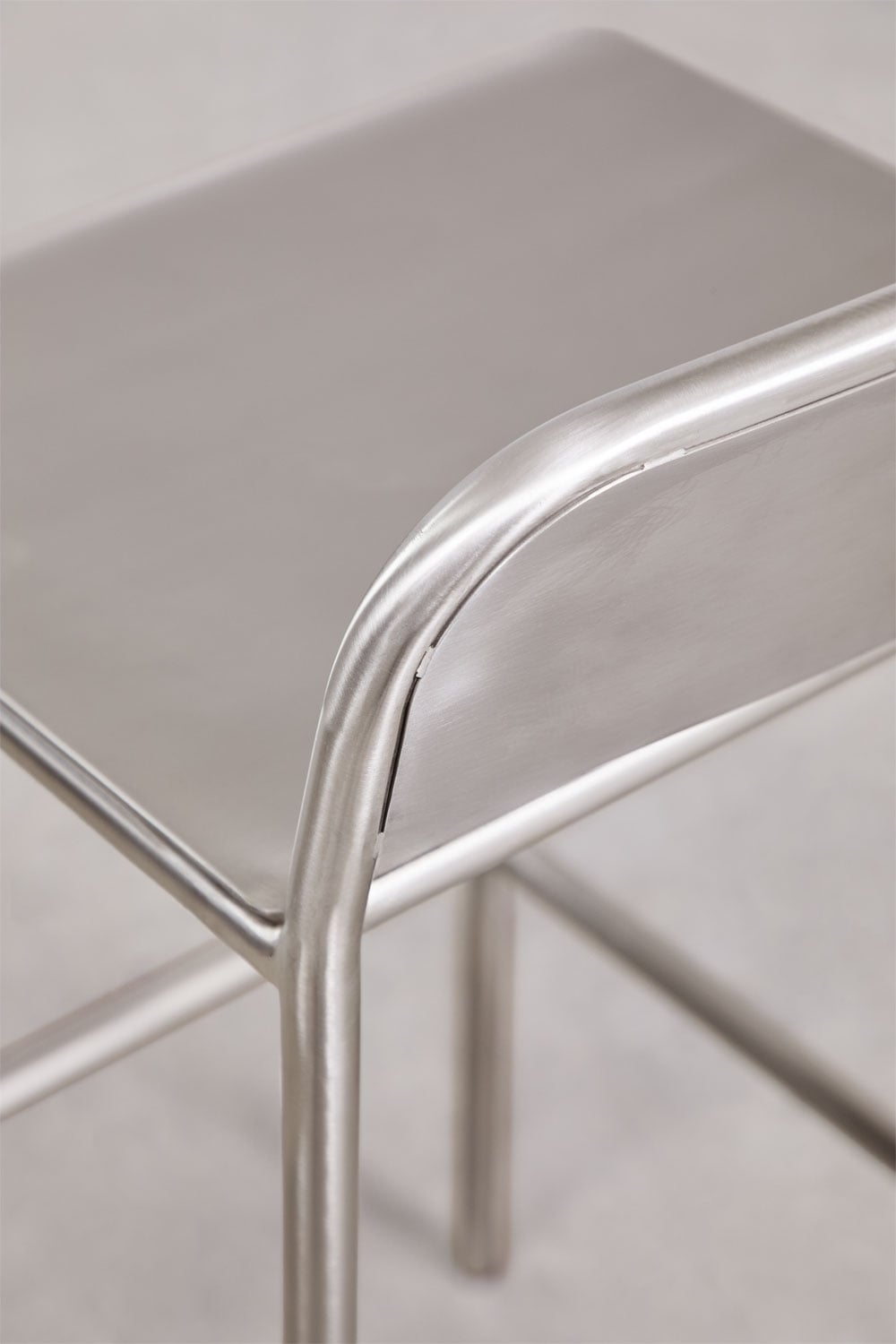 Set di 4 sgabelli alti in acciaio inox Narnial, immagine della galleria 7