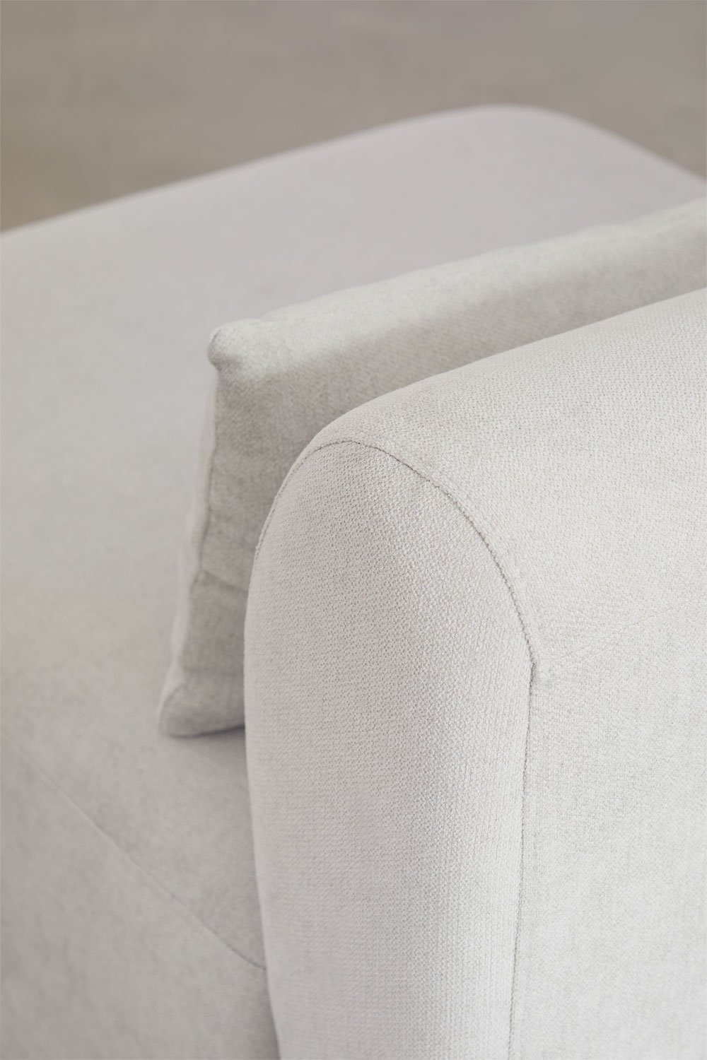 Divano modulare a 2 pezzi con chaise longue sinistra e pouf Fogler, immagine della galleria 4