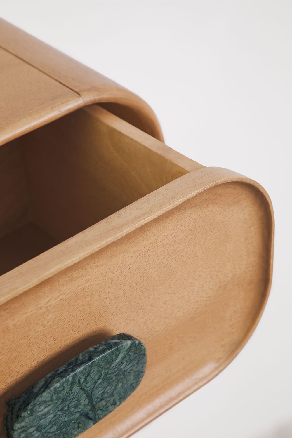 Set di 2 comodini sospesi 50x35 cm in legno di mango e pietra naturale Kivalina, immagine della galleria 5