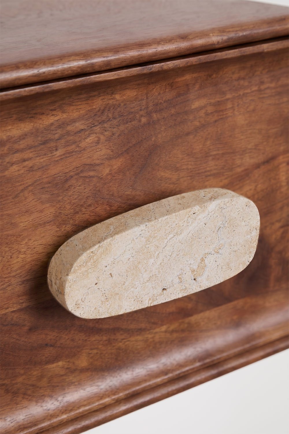 Set di 2 comodini sospesi 50x35 cm in legno di mango e pietra naturale Kivalina, immagine della galleria 6