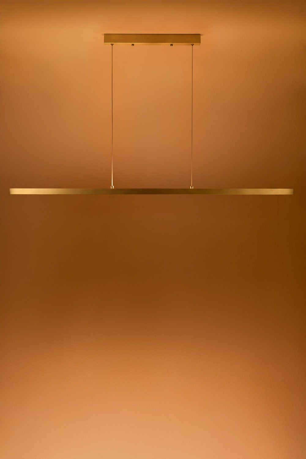 Lampada a sospensione lineare LED 120 cm con luce indiretta in alluminio Danile, immagine della galleria 4
