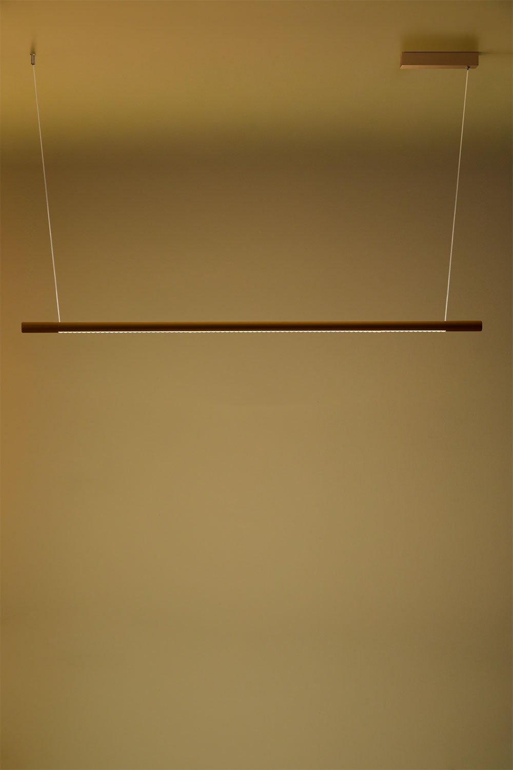 Lampada a sospensione lineare LED 120 cm con luce indiretta in alluminio Lirela, immagine della galleria 4
