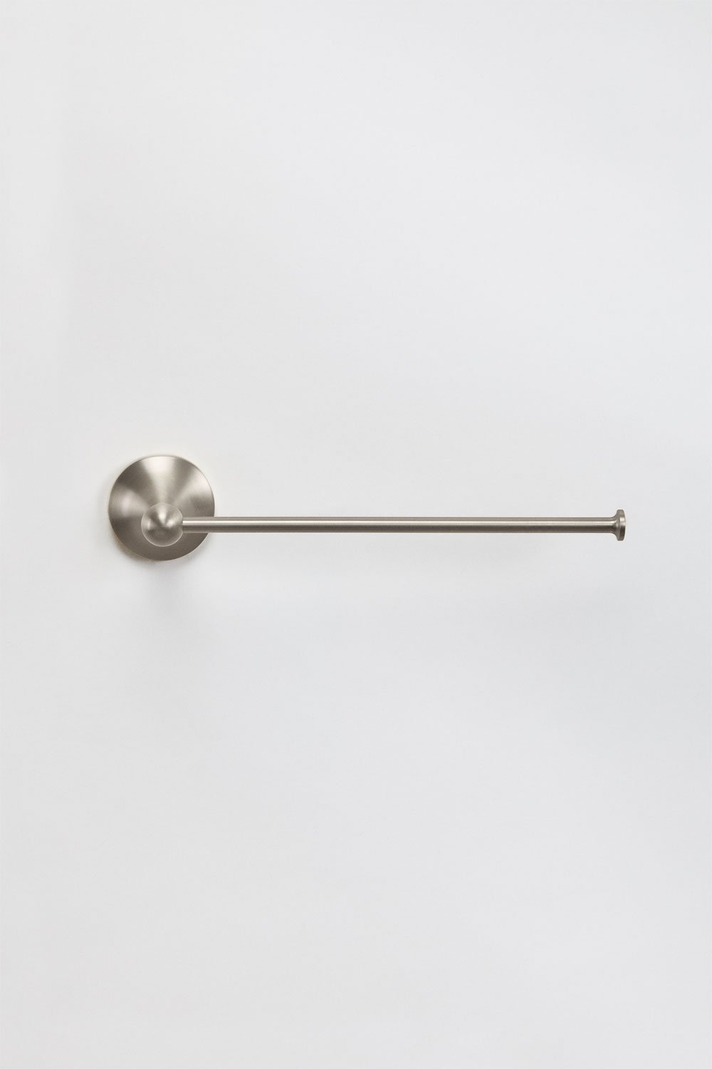 Portasciugamani da parete con barra da 20 cm per bagno in acciaio inox grigio spazzolato Alejandra, immagine della galleria 4