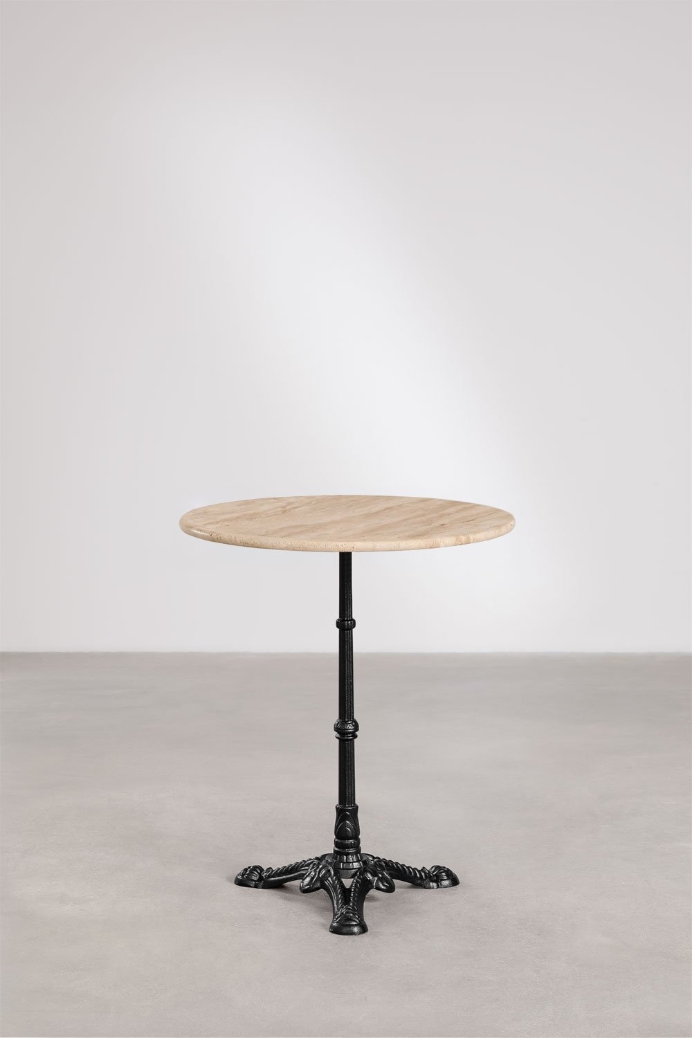Tavolo da bar rotondo Ø60cm in pietra naturale Azteca, immagine della galleria 2