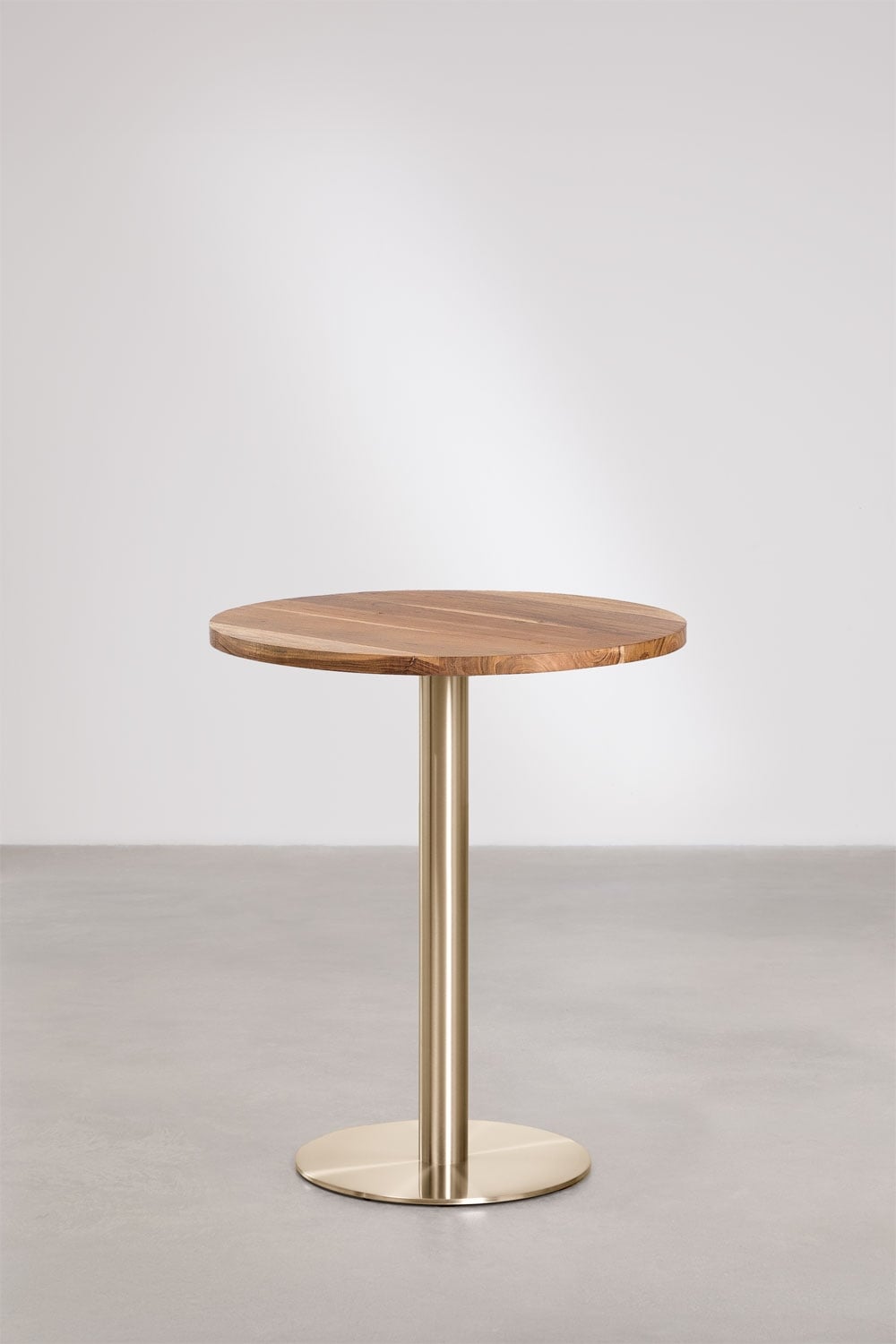 Round acacia wood bar table Xiren, immagine della galleria 1