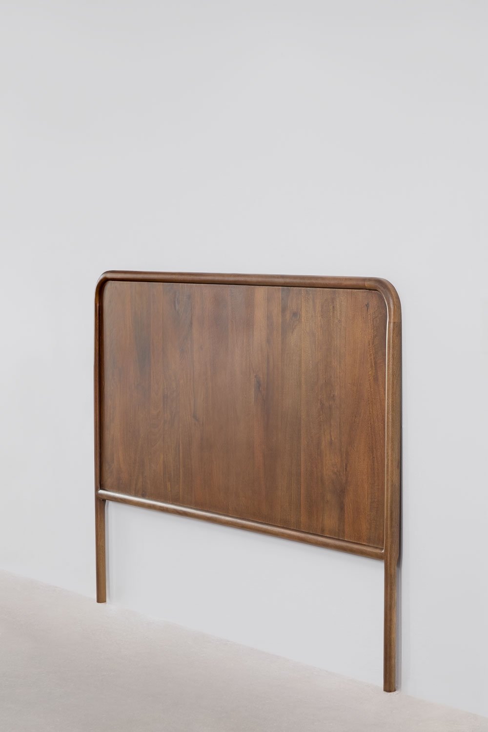 Testiera per letto da 150 cm in legno di mango scuro Maupaul, immagine della galleria 2