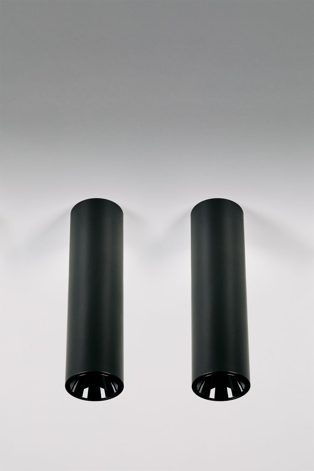 Pack di 2 applique da soffitto LED a superficie rotondi in alluminio Gensap, imagen de galeria 1