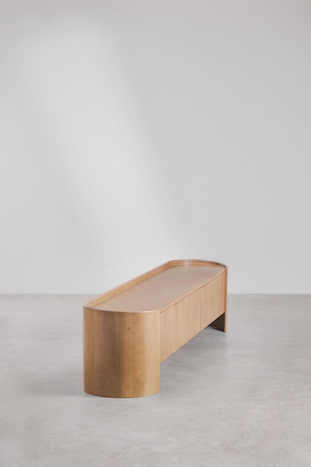 Mobile TV 240x45 cm in legno di mango Sidney, immagine della galleria 4