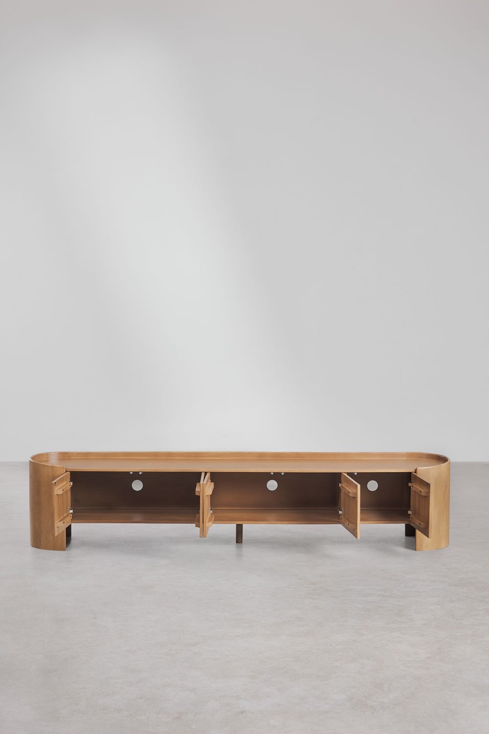 Mobile TV 240x45 cm in legno di mango Sidney, immagine della galleria 5