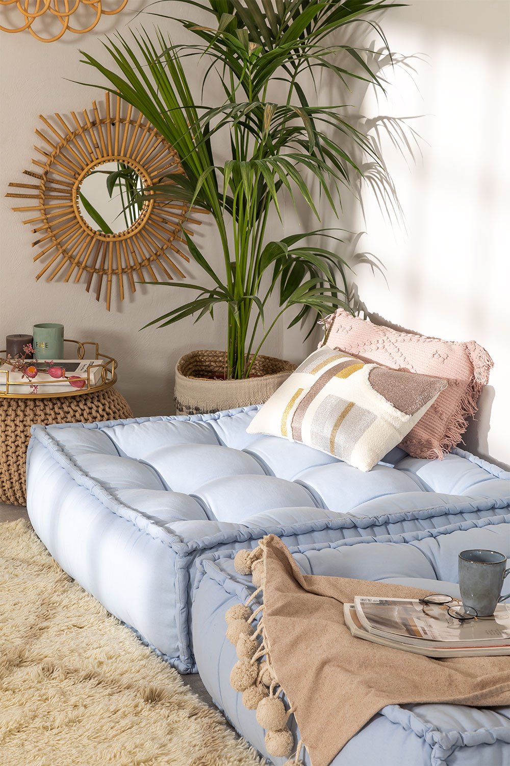 Cuscino per divano modulare in cotone Yebel, immagine della galleria 1