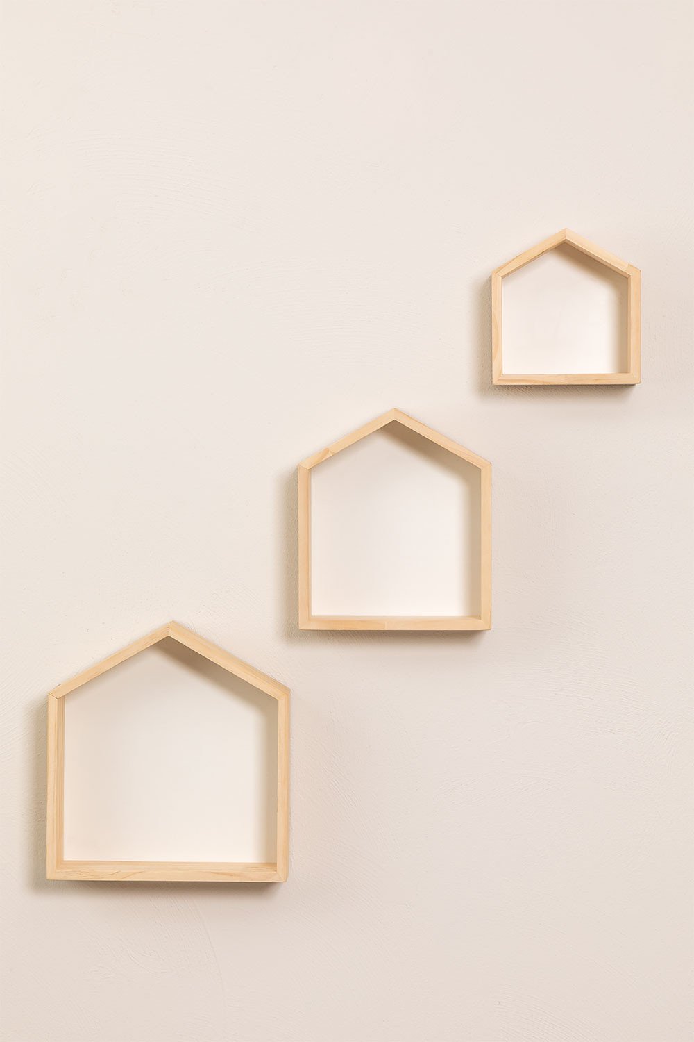 Set di 3 Mensole da parete in legno di pino Menlo Kids - SKLUM