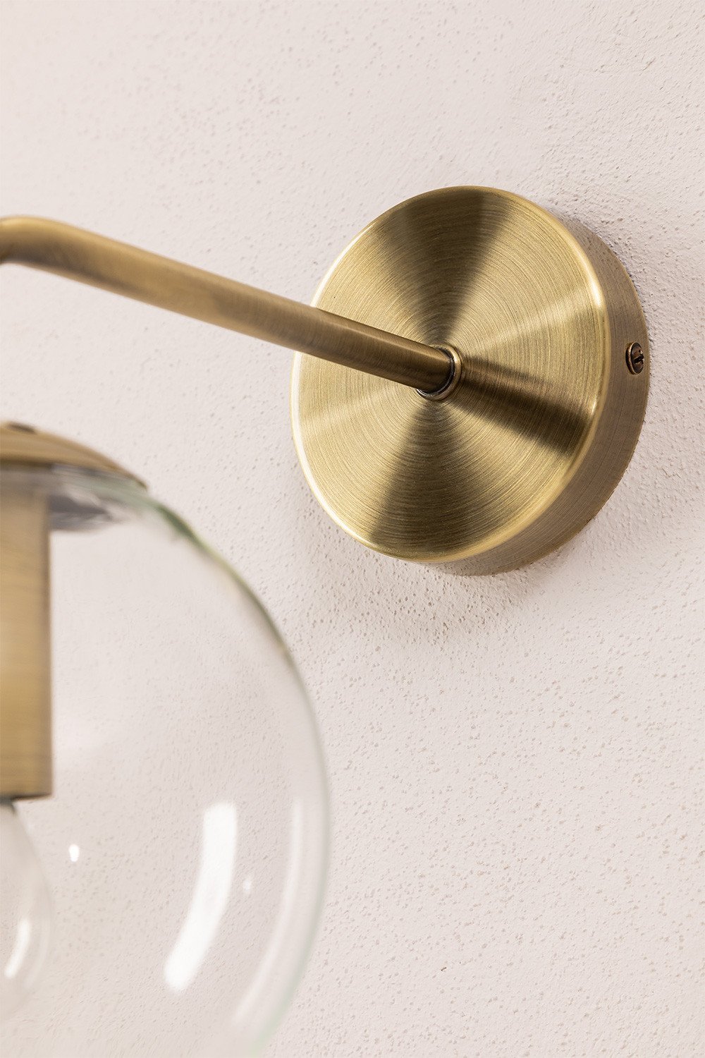 Lampada da parete Boyi in metallo con sfera di vetro , immagine della galleria 5