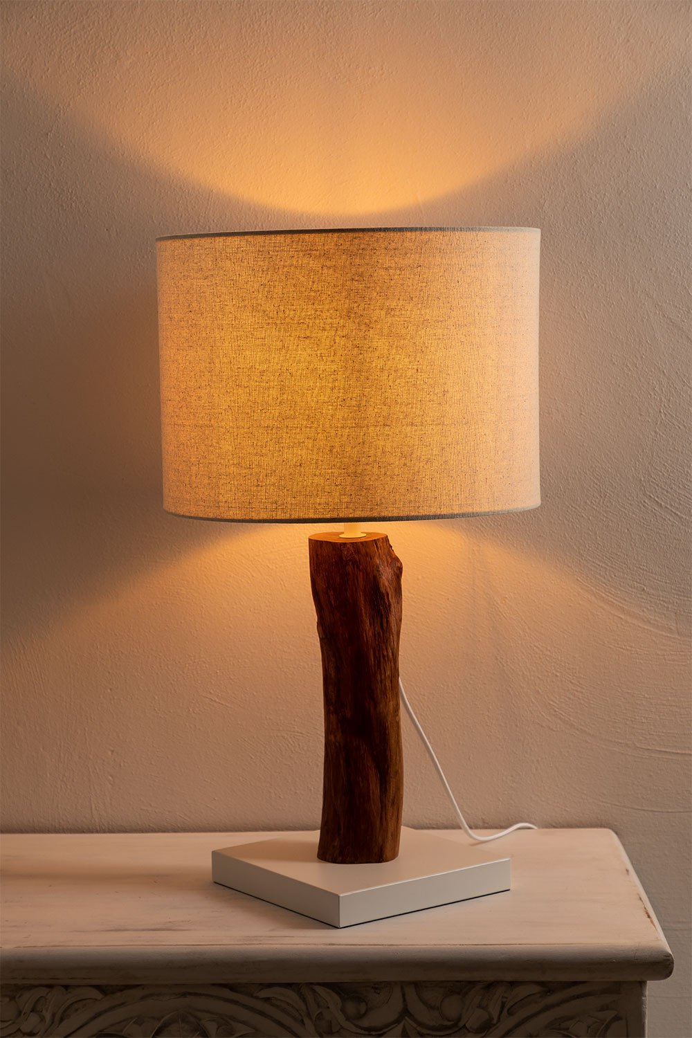 Lampada da tavolo in legno Lobra - SKLUM